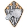 Picture of Referee Diamond Disc In Pewter|gold - 4 X 3in