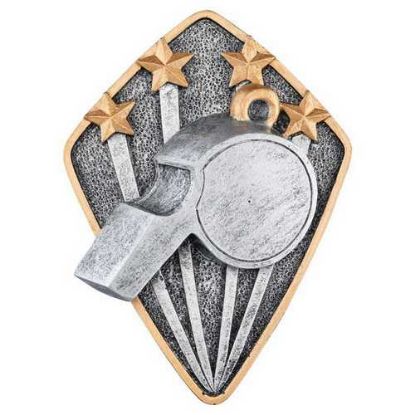 Picture of Pewter~gold Diamond Disc Referee