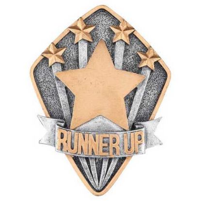 Picture of Pewter~gold Diamond Disc Runner Up