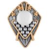Picture of Snooker Diamond Disc In Pewter|gold|white - 4 X 3in
