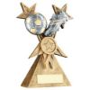 Picture of Brz|pew|gold Football And Boot On Tri Star Riser (1in Centre) - 6in