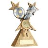 Picture of Brz|pew|gold Football And Boot On Tri Star Riser (1in Centre) - 6in