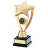 Picture of Gold Shooting Star Holder On Black Base (1in Centre) - 6.75in