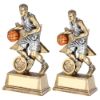 Picture of Brz|pew|orange Male Basketball Figure With Star Backing (1in Centre) - 7in