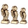 Picture of Brz|gold Football And Boots On Column Riser (1in Centre) - 7.25in
