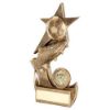 Picture of Brz|gold Football And Boot On Shooting Star (1in Centre) - 5.5in
