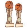 Picture of Brz|pew|orange Basketball On Fluted Flatback (1in Centre) - 6.5in
