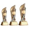 Picture of Brz|pew|gold Hockey Ball And Stick On Mesh Backdrop (1in Centre) - 6in