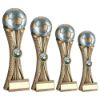 Picture of Brz|pew|gold Football On Tri Mesh Column (1in Centre) - 10.5in