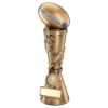 Picture of Brz|pew|gold Rugby Ball Leaf Column (1in Centre) - 7in