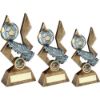 Picture of Brz|pew|gold Football And Boot On Pointed Backdrop (1in Centre) - 6in