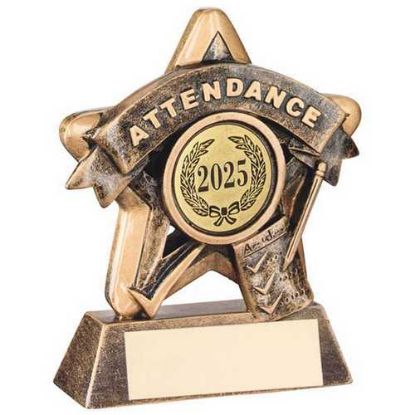 Picture of Brz|gold Attendance Mini Star (1in Cen) - 3.75in
