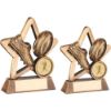Picture of Brz|gold Rugby Mini Star (1in Centre) - 3.75in