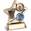 Picture of Brz|gold Netball Mini Star - (1in Centre) 3.75in