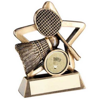 Picture of Brz|gold Badminton Mini Star (1in Cen) - 3.75in