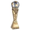 Picture of Brz|pew|gold Football On Leaf Burst Column   (1in Centre) Parents Player - 12in
