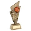 Picture of Brz|gold|orange Basketball And Net On Pointed Backdrop - 6in
