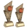 Picture of Brz|gold|orange Basketball And Net On Pointed Backdrop - 6in