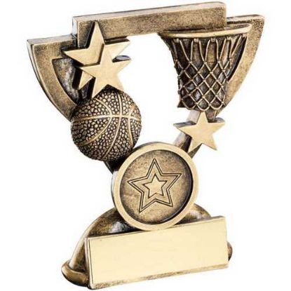 Picture of Brz|gold Basketball Mini Cup (1in Cen) - 3.75in