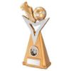 Picture of Gold|silv Football And Boot On Tri Column (1in Centre) - 8in