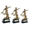 Picture of Antique Gold Premium Male Football Figure On Black Base - 12in