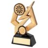 Picture of Gold|black Dartboard On Bolt Pentagon (1in Centre) - 6in