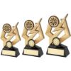 Picture of Gold|black Dartboard On Bolt Pentagon (1in Centre) - 6in