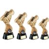 Picture of Gold|black Football Boot On Twisted Net (1in Centre) - 8in