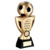 Picture of Gold|black Football On Cup (1in Centre) Most Improved - 10in