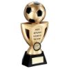 Picture of Gold|black Football On Cup (1in Centre) Most Improved - 10in