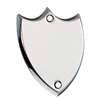Picture of Chrome Record Shield Shape - 1.5in