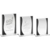 Picture of Jade Glass Rectangle Plaque With Silver Highlights - (4mm Thick) 7.25in