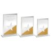 Picture of Jade Glass Rectangle Plaque With Gold|silver Glitter Detail (4mm Thick) - 8in