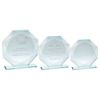 Picture of Jade Glass Octagon + Silver Lined Edges (4mm Thick) - 7.5in
