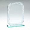 Picture of Jade Glass Rectangle + Silver Lined Edges (4mm Thick) - 7.5in