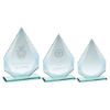 Picture of Jade Glass Diamond + Silver Lined Edges (4mm Thick) - 7.25in