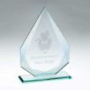 Picture of Jade Glass Diamond + Silver Lined Edges (4mm Thick) - 7.25in