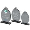 Picture of Smoked Black Glass Diamond Plaque (10mm Thick) - 7in