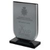 Picture of Smoked Black Glass Shield Plaque (10mm Thick) - 6.75in