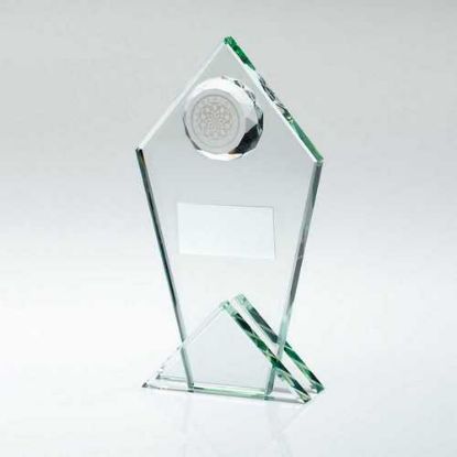 Picture of Jade Glass Pointed Plaque With Dartboard