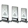 Picture of Clear|black Glass Plaque With Lasered Pool|snooker Image (15mm Thick) - 8.25in