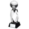 Picture of Clear Glass Column And Golf Ball Black Base - 7.75in
