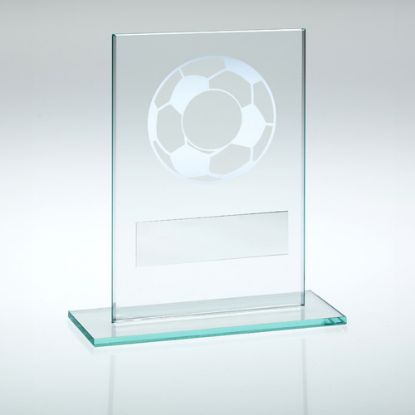 Picture of Jade Glass With Silver Football (1in Centre)