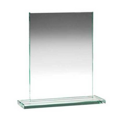 Picture of Jade Glass Rectangle Plaque (10mm Thickness) - 8.25in