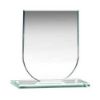 Picture of Jade Glass Shield Plaque (6mm Thick) - 5.25in