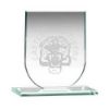 Picture of Jade Glass Shield Plaque (6mm Thick) - 5.25in