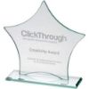 Picture of Jade Glass Star Plaque (6mm Thick) - 7in