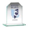 Picture of Jade Glass Chamfered Rectangle Plaque (6mm Thick) - 4.5in