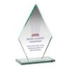 Picture of Jade Glass Tall Diamond Plaque (10mm Thick) - 9in