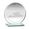 Picture of Jade Glass Round Plaque (10mm Thick) - 8in